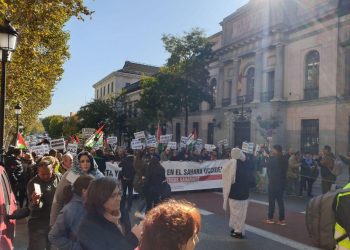 Multitudinaria manifestación en Madrid para denunciar la ocupación del Sáhara Occidental