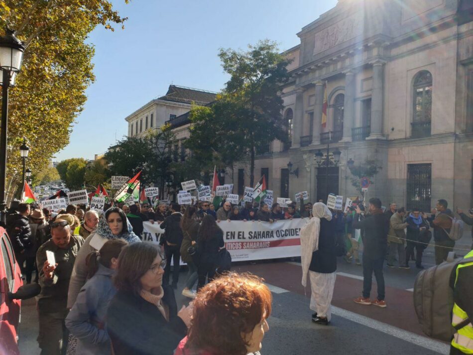 Multitudinaria manifestación en Madrid para denunciar la ocupación del Sáhara Occidental