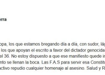 El Colectivo de Militares Demócratas por la República (ANEMOI) denuncia «persecución» tras su crítica a la figura del dictador Franco