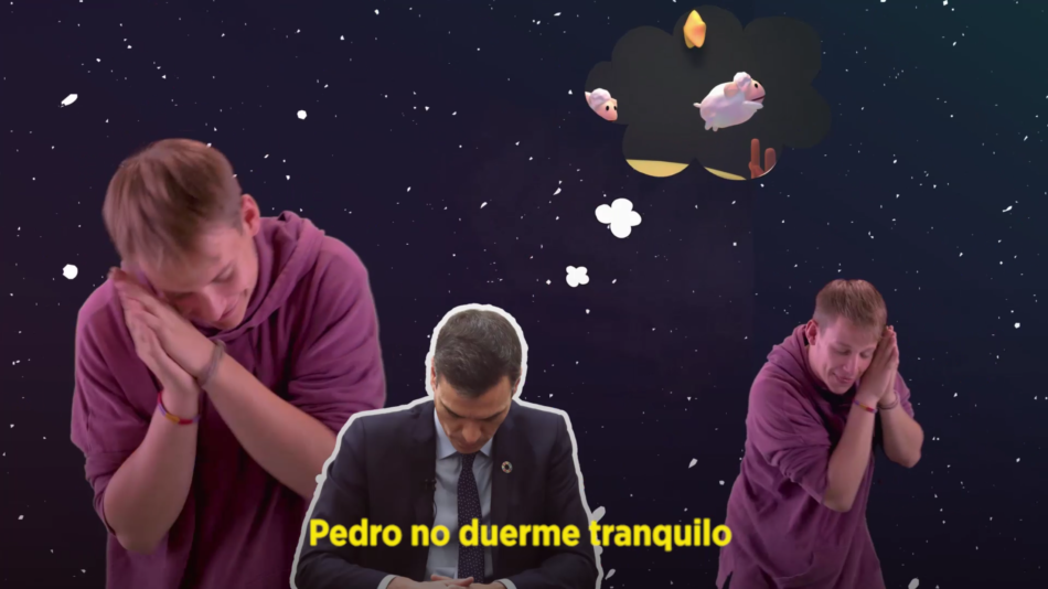 Unidas Podemos dedica una canción a Pedro Sánchez