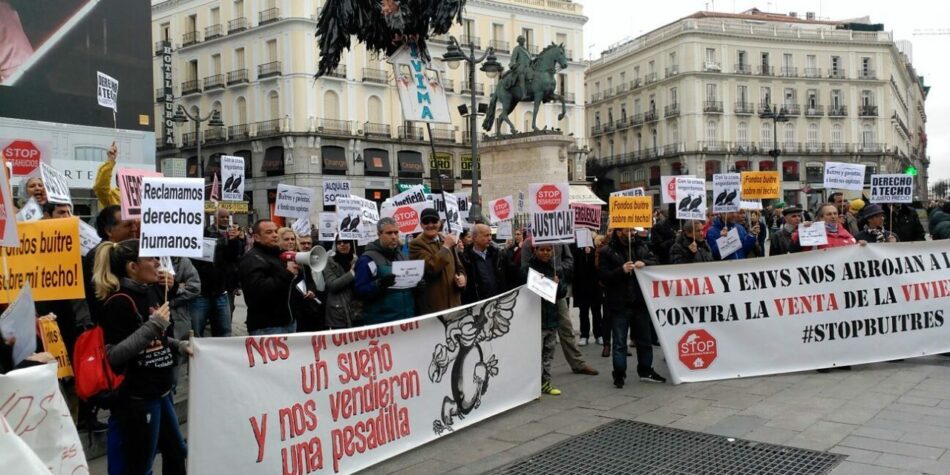 La asociación de afectados y la FRAVM piden a la Comunidad de Madrid la recuperación inmediata de las viviendas del IVIMA vendidas a Azora-Goldman Sachs