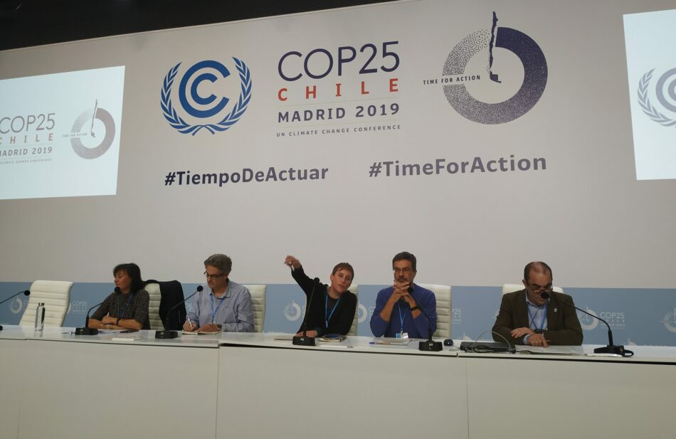 Organizaciones ecologista critican duramente los resultados de la COP25