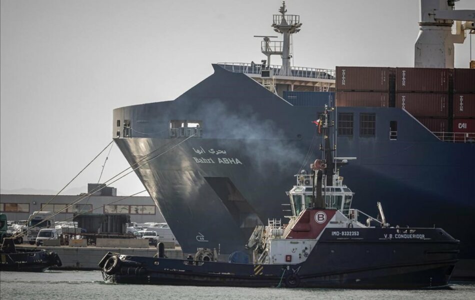 La diputada de IU Maestro reclama al Gobierno que aclare si el buque saudí ‘Bahri Abha’ transporta armas y si cargó hoy más material de este tipo en el puerto de Sagunto