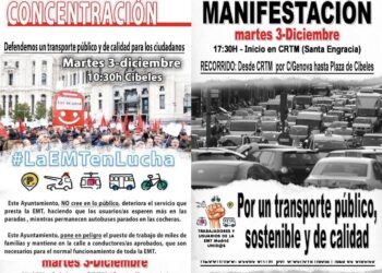 Huelga EMT en Madrid