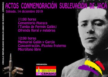 Aniversario de la sublevación de Jaca (Huesca)