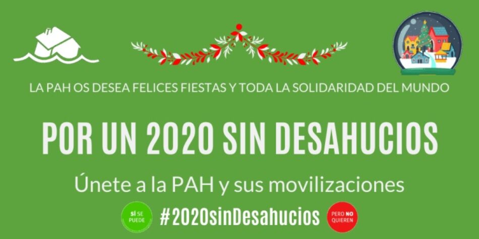 PAH: «por un 2020 sin desahucios»