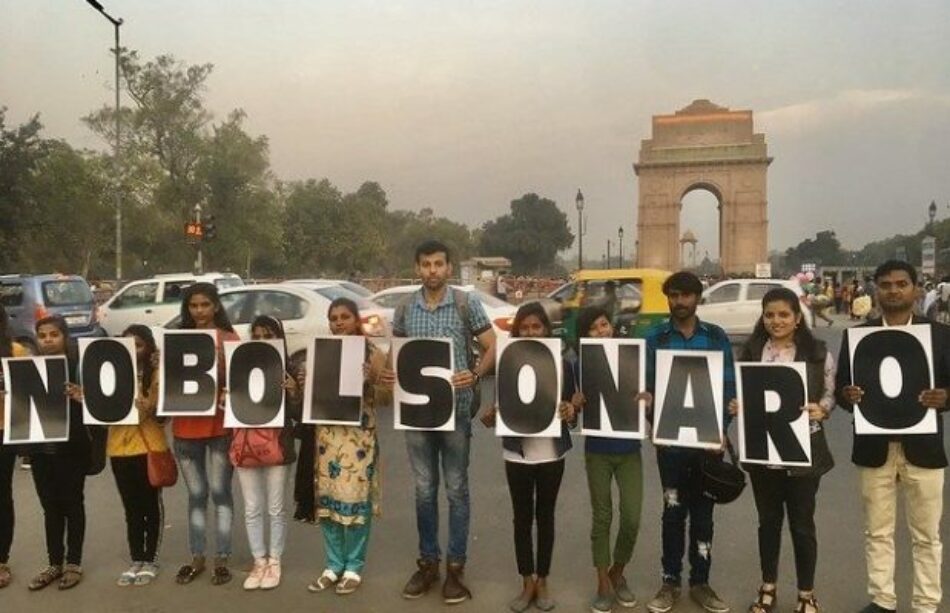 Agricultores en India protestan contra la presencia de Bolsonaro: «corrupto y represivo»