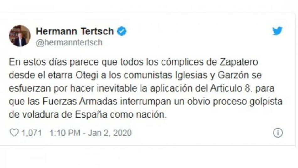 IU pide al presidente de la Eurocámara un protocolo contra los discursos de odio de la extrema derecha