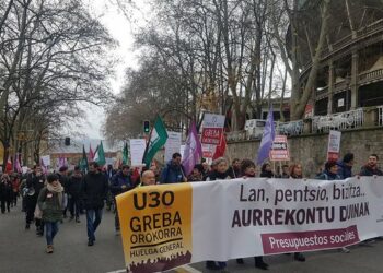 CNT valora positivamente el seguimiento de la huelga general en Euskadi y Navarra de este 30 de enero