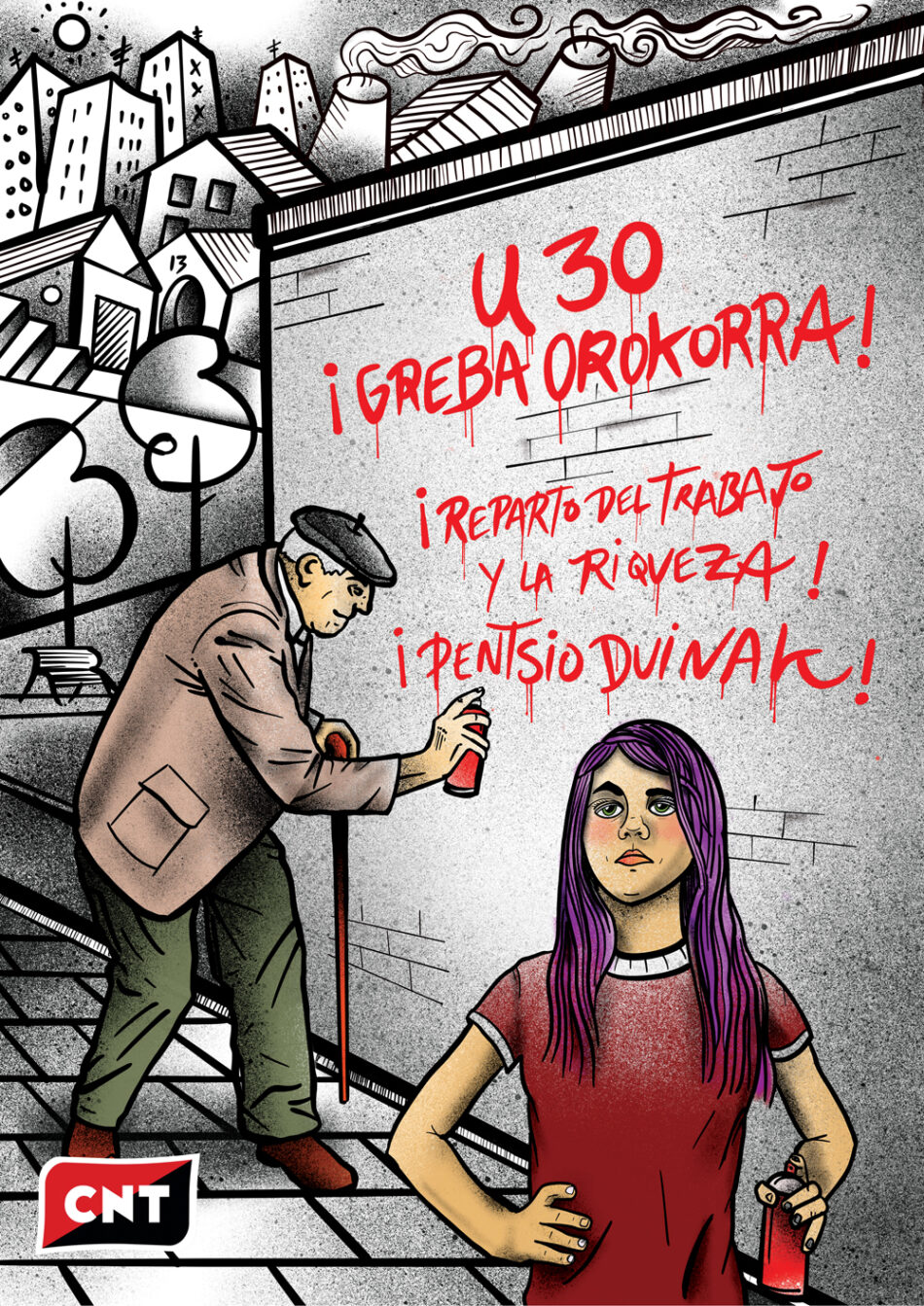 CNT: «Ante las mentiras, solo queda hacer huelga general este 30E»