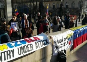 Venezuela. Activistas londinenses repudian visita de Juan Guaidó