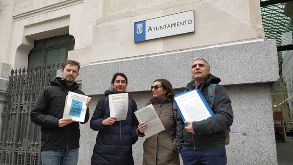 La Plataforma en Defensa de Madrid Central presenta al Ayuntamiento 30 medidas contra la contaminación: menos tráfico y más transporte público