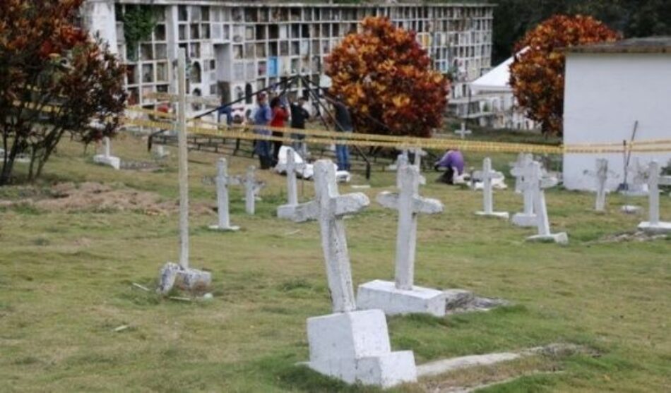 JEP de Colombia exhuma 10 cadáveres de falsos positivos