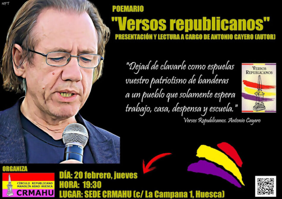 Poemario «Versos Republicanos» en Huesca