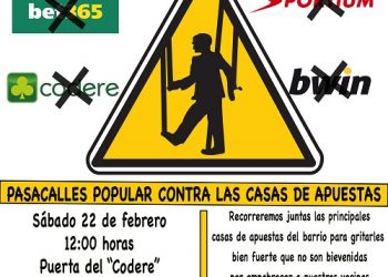 Colectivos sociales de Retiro convocan un pasacalles contra la proliferación de locales de apuestas en su distrito