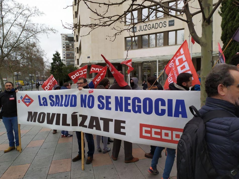 Los sindicatos anuncian nuevas movilizaciones en contra del amianto en el Metro de Madrid