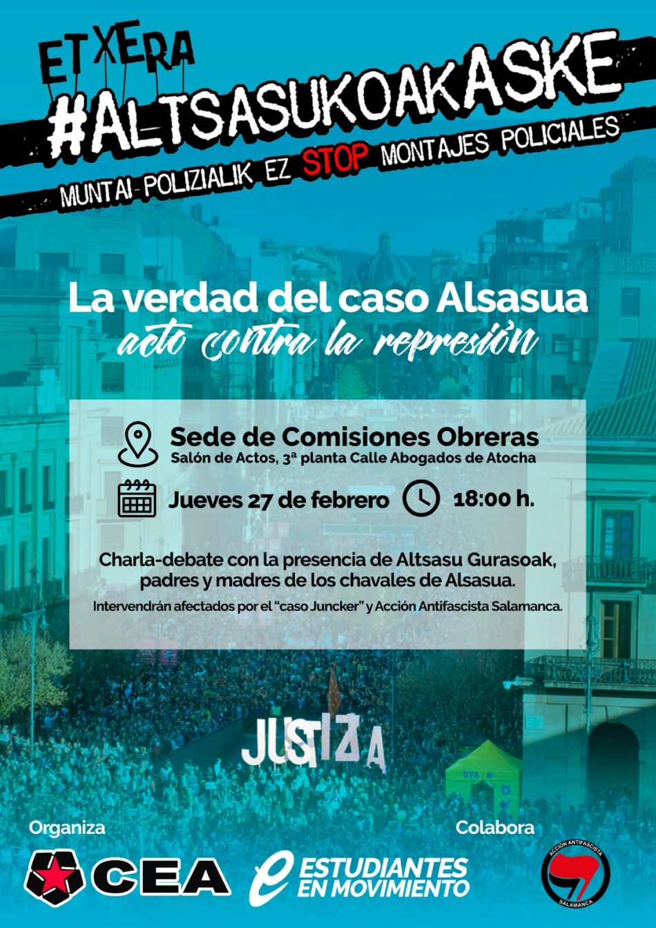 Acto contra la represión: «La verdad del caso Alsasua»