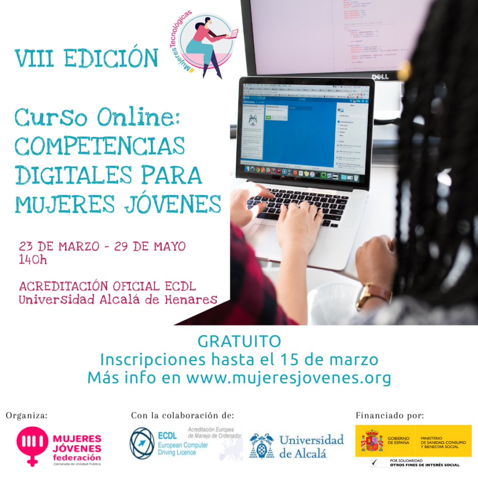 VIII Edición del Curso Online “Competencias Digitales Para Mujeres Jóvenes” de FMJ