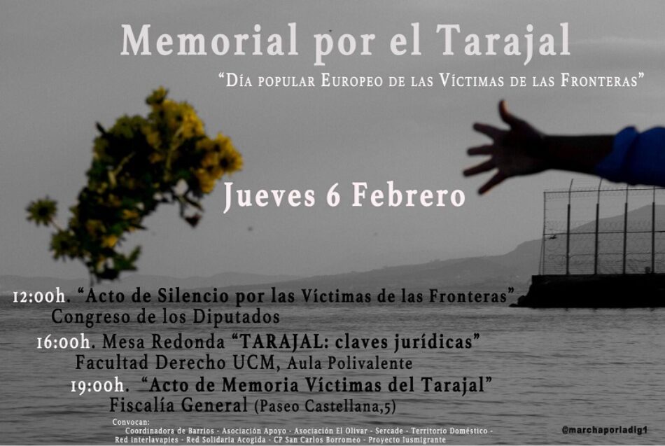 Tarajal: Memorial y VII Marcha por la Dignidad, 6 y 8 de febrero