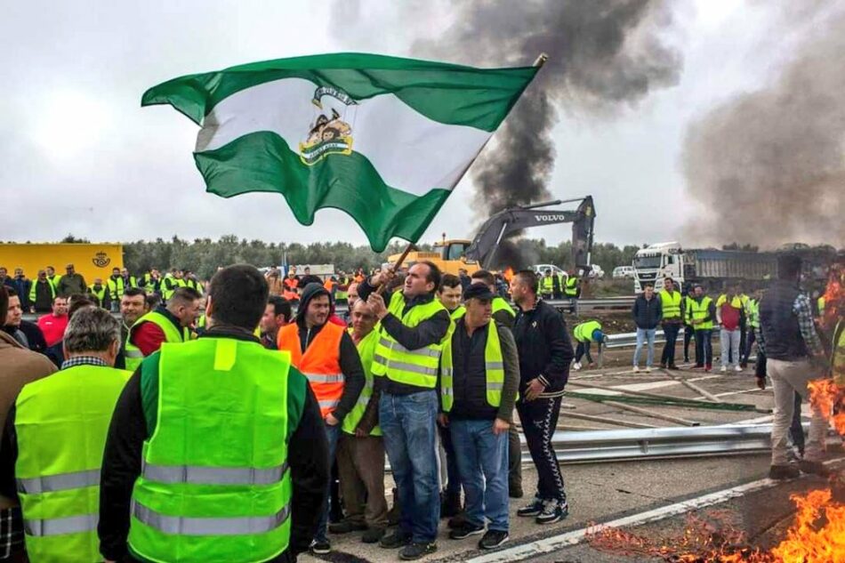 Adelante Andalucía pide regulación de precios y fomento del comercio local para salvar a los agricultores andaluces