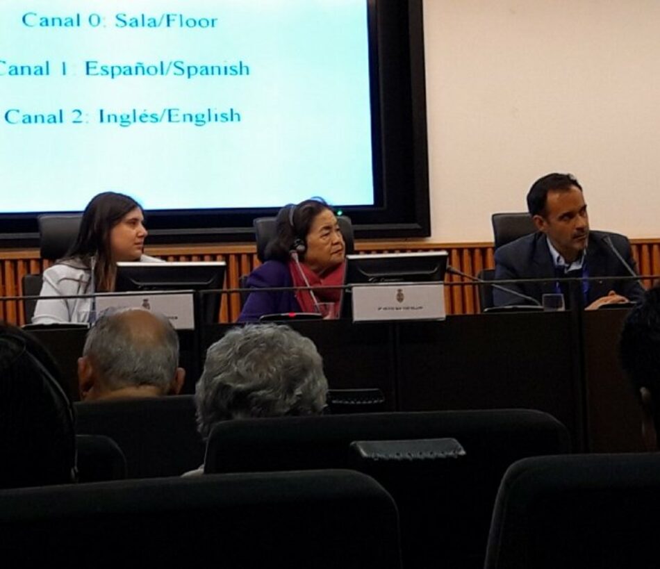 Roser Maestro destaca su «oposición total a las guerras y a las armas nucleares” durante el encuentro en el Congreso con la Premio Nobel de la Paz Setsuko Thurlow