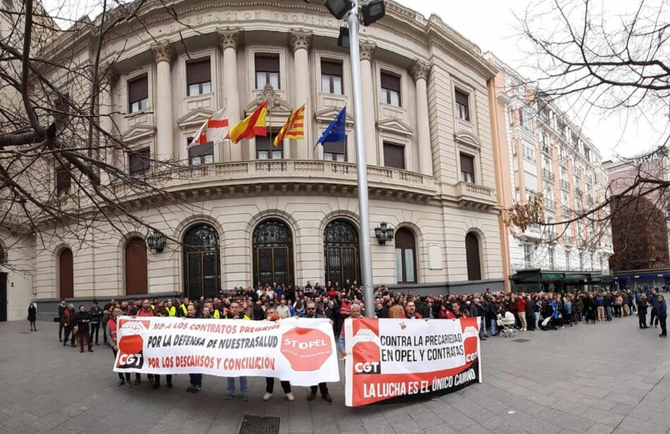 CGT avisa a la compañía Grupo PSA de Zaragoza: “No daremos ni un paso atrás en la lucha contra la explotación y la precariedad a la que sometéis a nuestra gente”