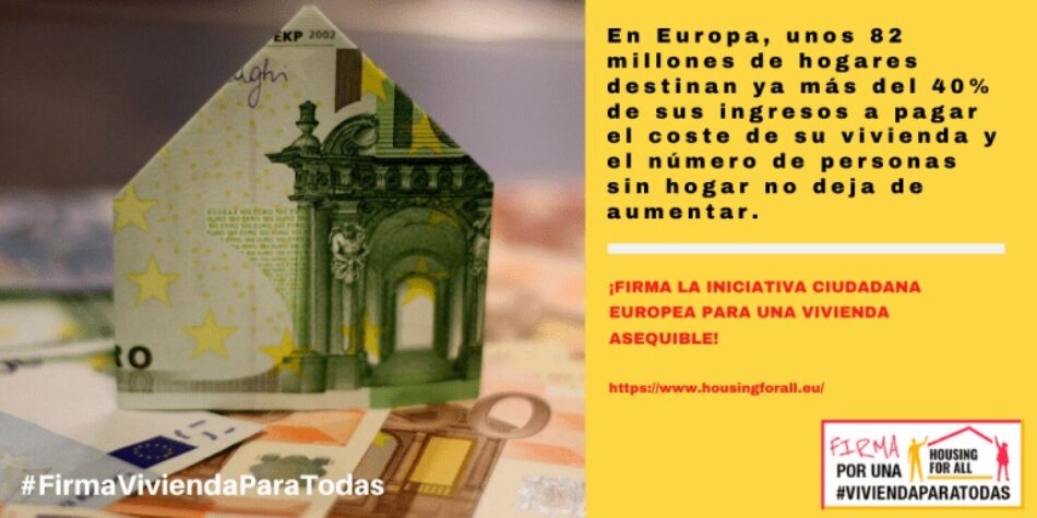 Recta final para lograr las firmas suficientes de la ILP Europea »Vivienda Para Todas»