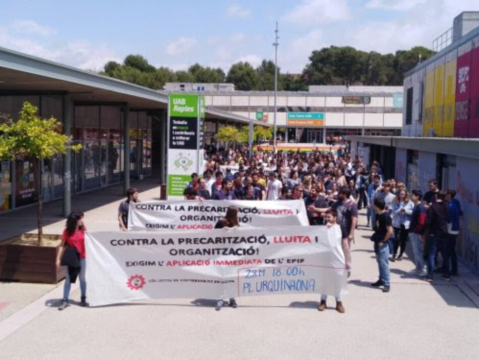 Mobilització dels doctorands a les universitats, la propera setmana