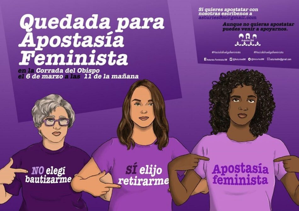 Apostasía Feminista en Asturias: 6 de marzo