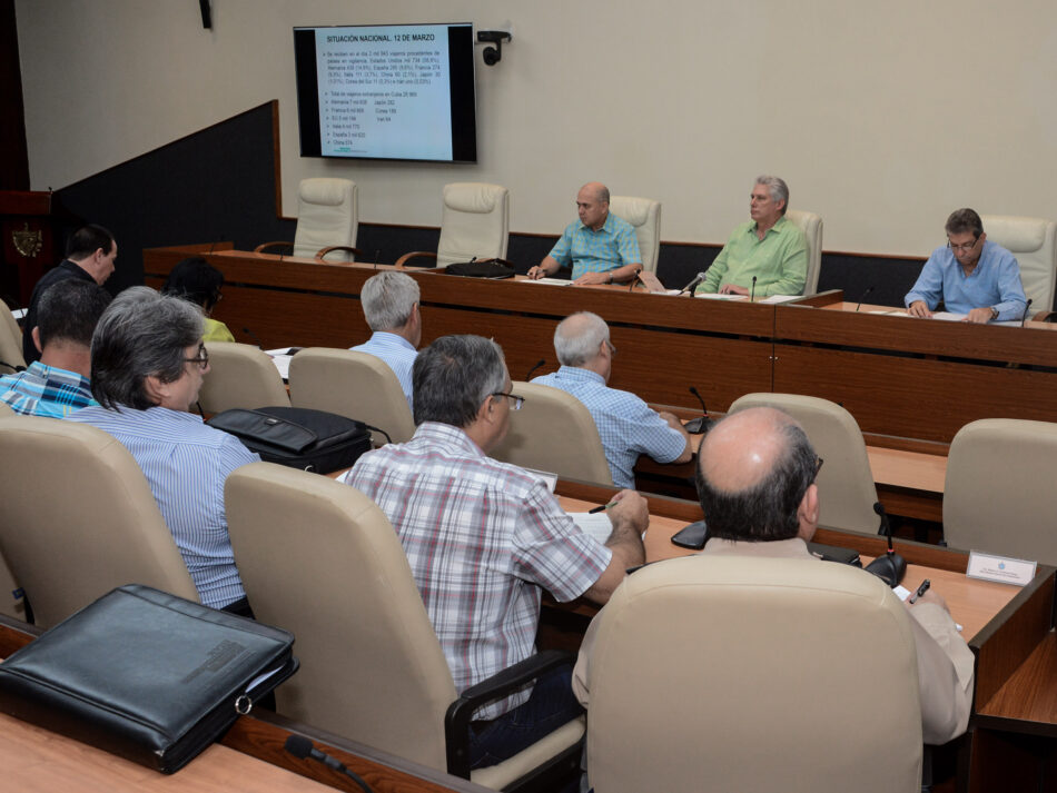 Ante el COVID-19, Díaz-Canel convoca a intensificar las medidas y a seguir trabajando con el pueblo