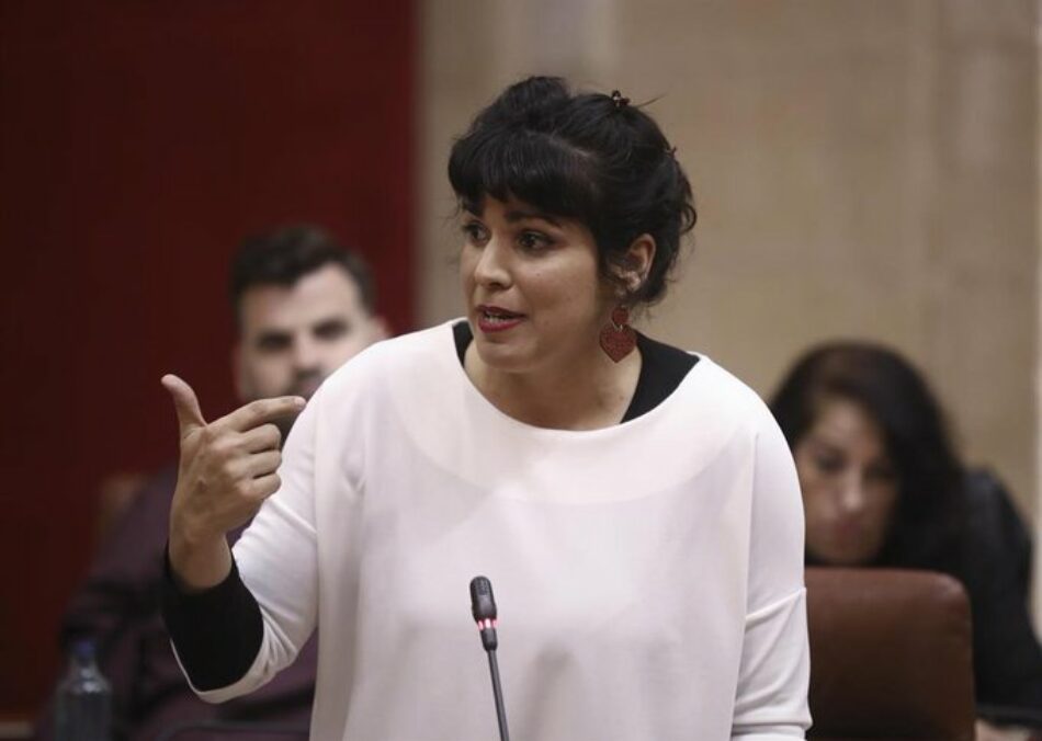Teresa Rodríguez considera que el nuevo decreto del Gobierno andaluz “inaugura las rebajas” y pide comparecencia en el Parlamento
