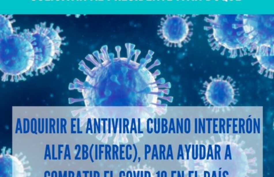 Colombia. Piden a Iván Duque que adquiera medicamento cubano contra el coronavirus