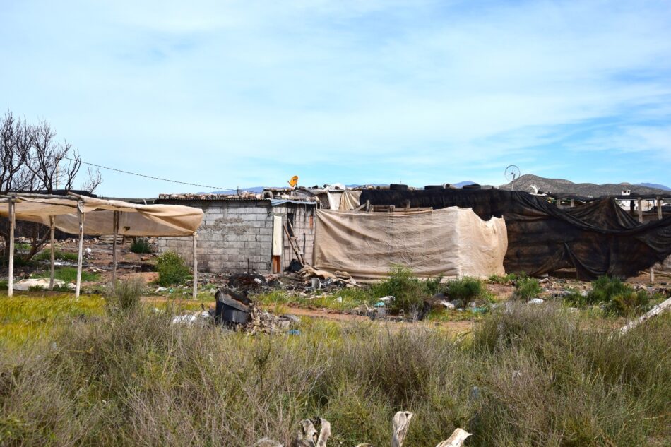 Los asentamientos chabolistas de la provincia de Almería carecen de agua corriente