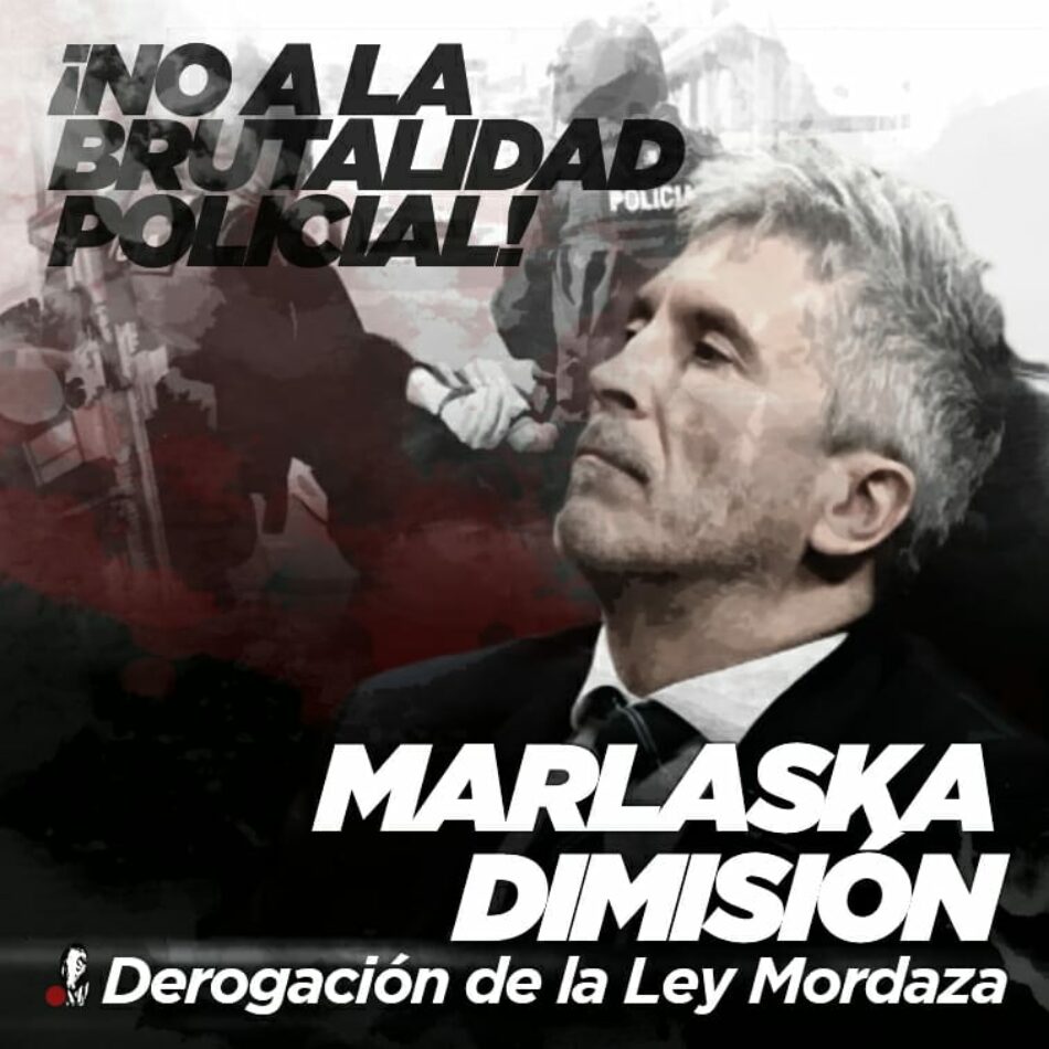 La Coordinadora 25S denuncia la brutalidad policial durante la crisis sanitaria, y pide la derogación de la Ley Mordaza y la dimisión de Marlaska