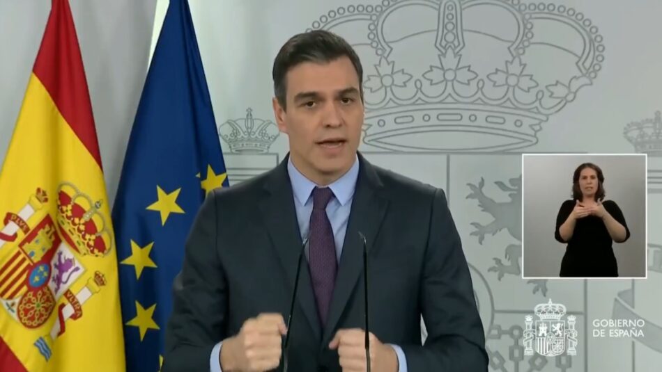 Pedro Sánchez Sánchez pedirá prorrogar el estado de alarmahasta el 26 de abril