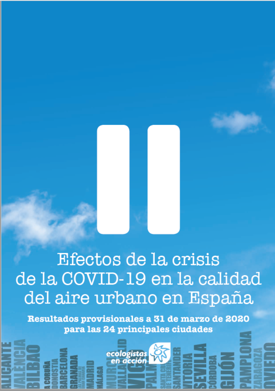 La contaminación del aire urbano en España cae un 55 % durante la segunda quincena del mes de marzo