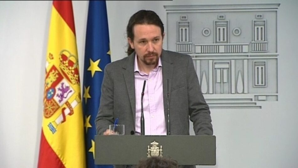 Iglesias: «Pacta sunt servanda. En el acuerdo de Gobierno no se habla de derogación parcial, se habla de derogación de la reforma laboral»