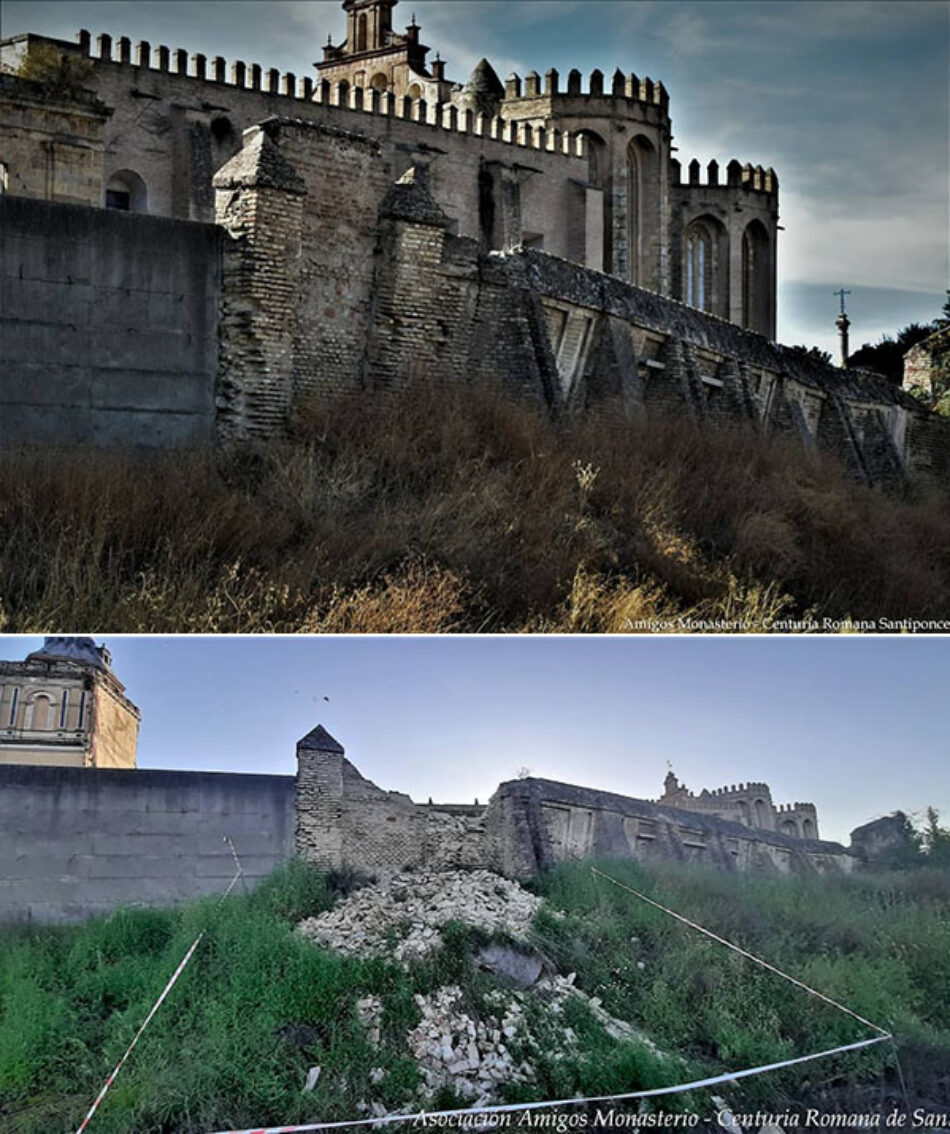 Adelante pide a Cultura una evaluación técnica de los daños en el Monasterio de Santiponce y que acelere la inversión presupuestada para el monumento