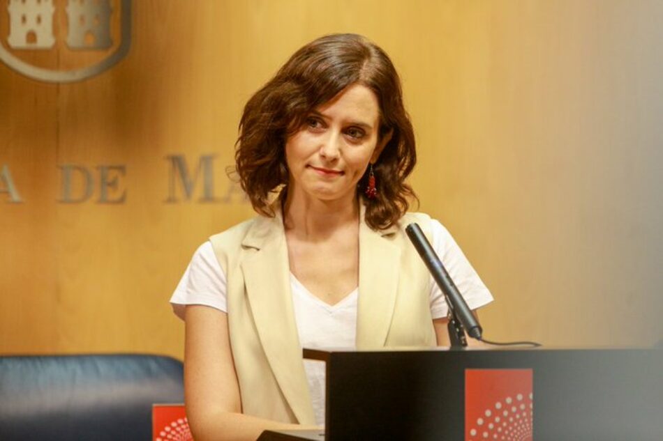 El PCE en Madrid exige la dimisión de Isabel Díaz Ayuso