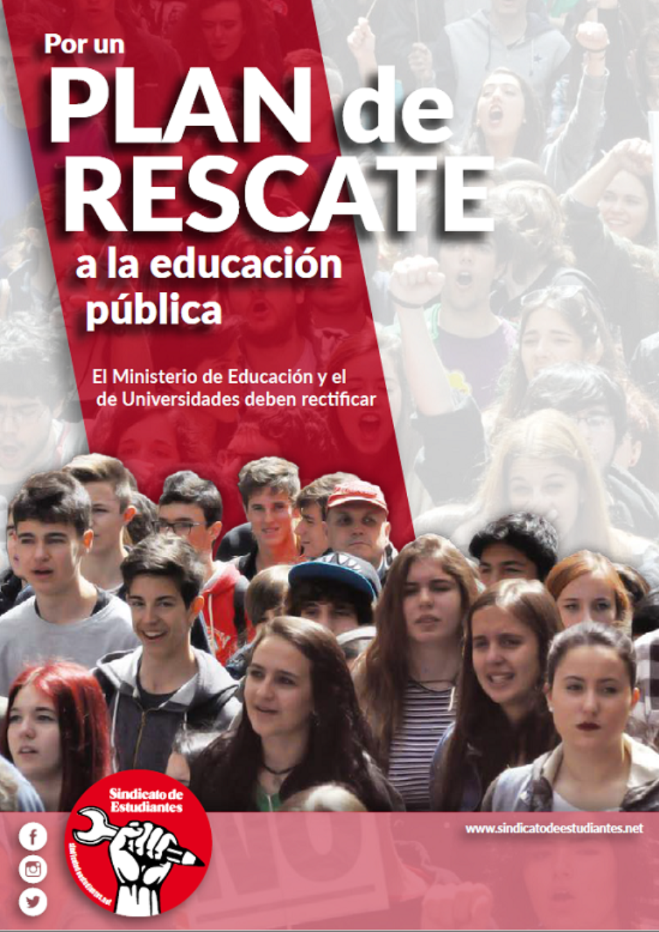 Sindicato de Estudiantes: «No volvemos a clase. Por un plan de rescate a la educación pública»