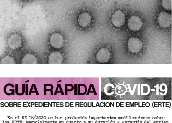 CGT ha editado la Guía rápida COVID-19 sobre los ERTE