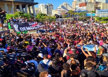 Protestas contra el racismo y el gobierno de Bolsonaro en Brasil