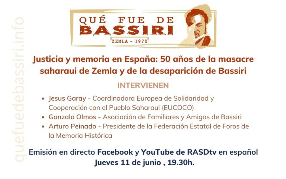 Lanzan campaña «Qué fue de Bassiri», líder saharaui desaparecido hace 50 años por Gobierno español