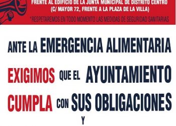 Reclaman a la Junta de Centro de Madrid que refuerza los Servicios Sociales para poder hacer frente a la emergencia alimentaria