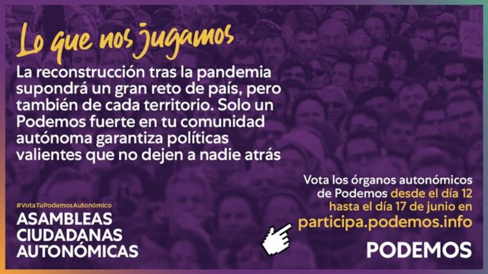 Más de 130 candidaturas optan a los distintos órganos de Podemos Andalucía