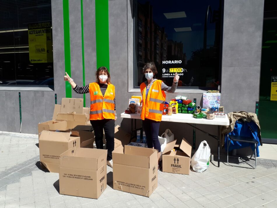 Las redes vecinales distribuyen alimentos ya a más de 50.000 personas en toda la región