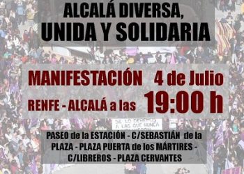 Izquierda Unida se suma a la manifestación «Alcalá diversa, unida y solidaria»