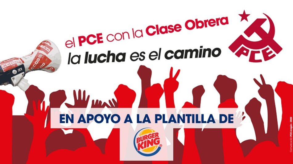 «Ante los despidos en Burger King en Zaragoza»