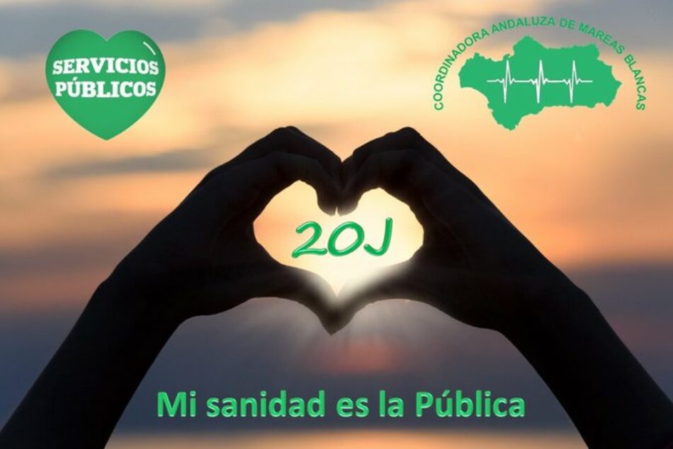 La Coordinadora Andaluza de Mareas Blancas llama a participar en los actos contra la privatización de la sanidad el 20-J