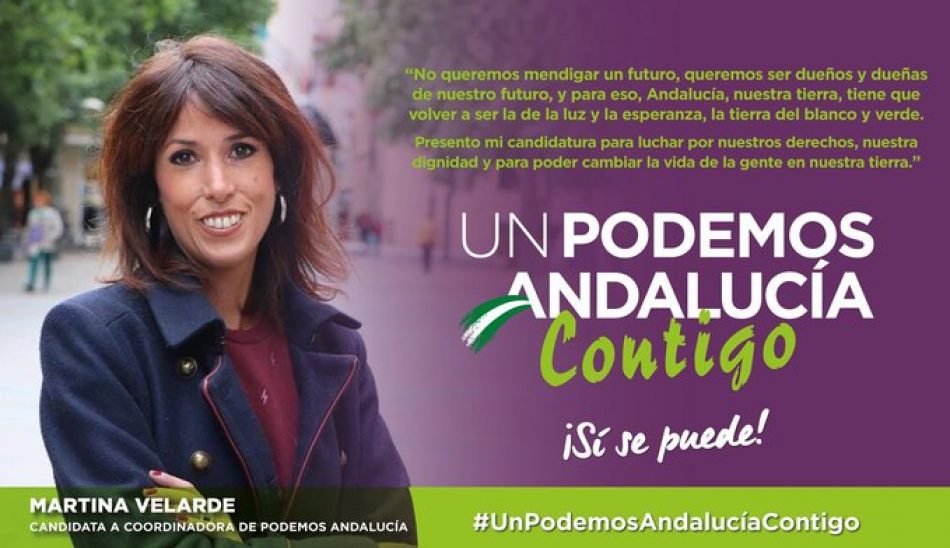 Martina Valverde, candidata a liderar Podemos Andalucía